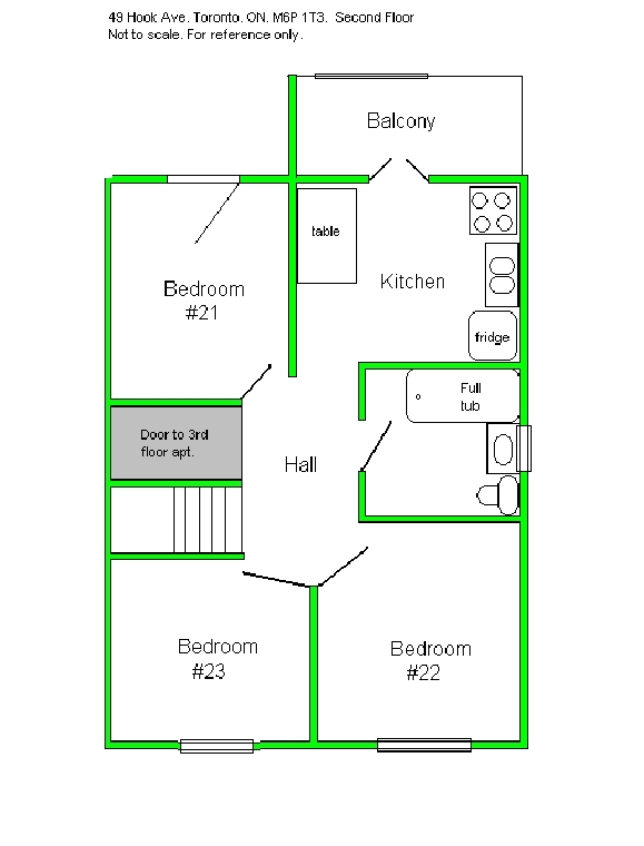 Small room, Keele / Dundas, 1st June.
