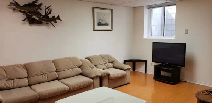 Yonge & Steeles: Basement apt 2bdr, Furnished $1800 from June 1