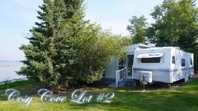 Lakefront RV Lot in Cosy Cove Campground