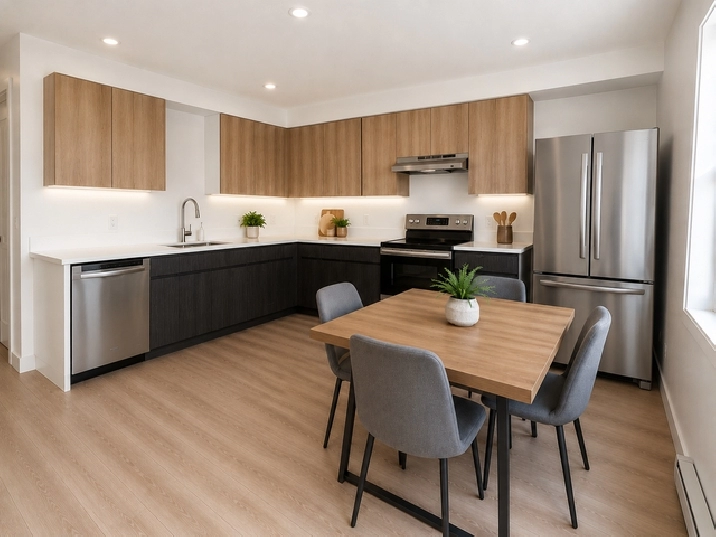 À LOUER – Appartement rénové de 4 chambres sur 2 niveaux