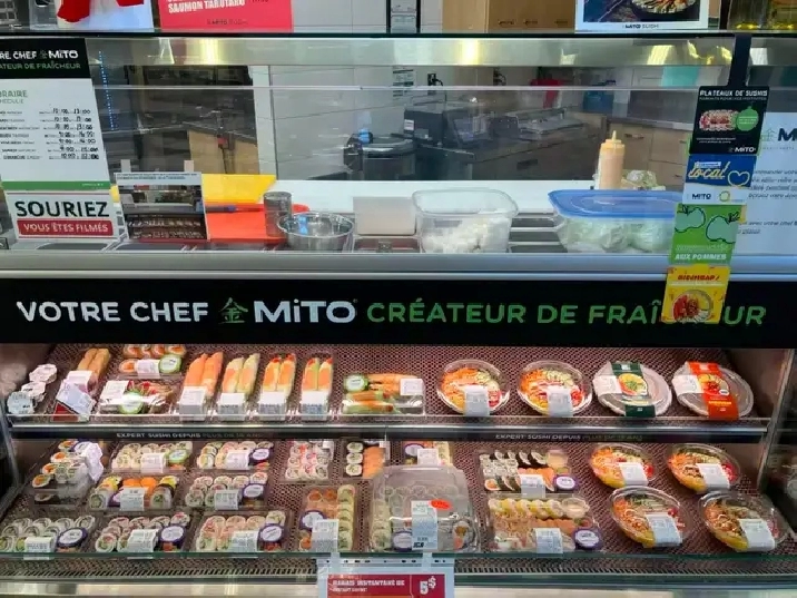 Comptoir sushi à vendre situé à Mont Saint-Hilaire