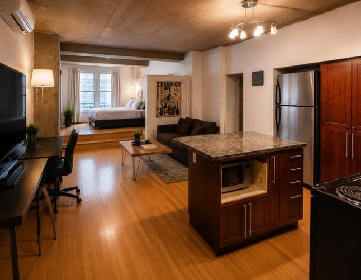 Magnifique Loft Style New-Yorkais | Vieux-Montréal | Face à Notr