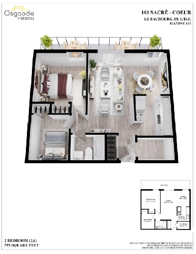 2-Bedroom Apartment | Large Balcony | Utilities Included | Pool
