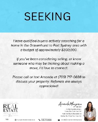 SEEKING HOME FOR SALE