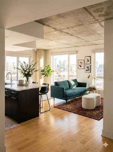 Superbe 4 ½ à Griffintown – Spacieux et Lumineux!