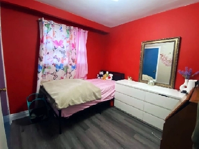 Fully furnished main floor bedroom for girls only, in Malton