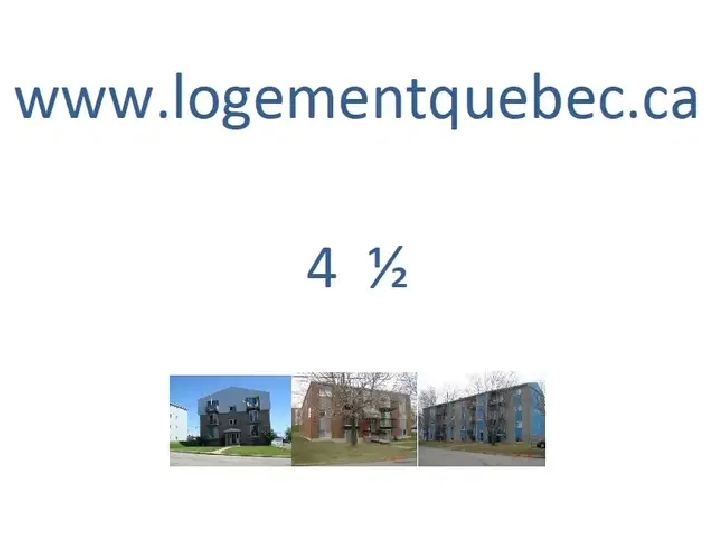 4 1/2 LOGEMENT À LOUER À QUEBEC  www.logementquebec.ca