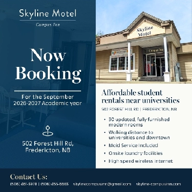 Now Booking Rooms for the September 2026/2027 Academic year.