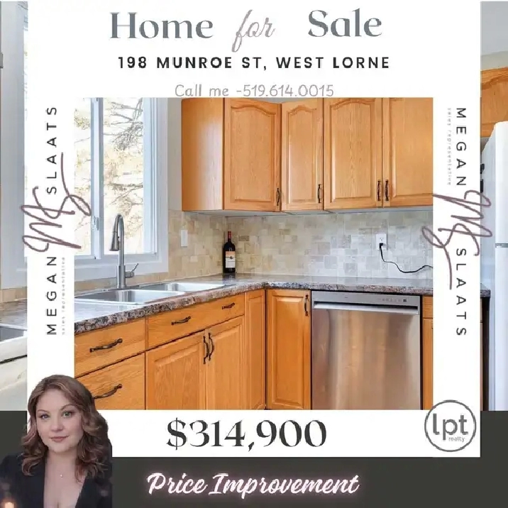 ✨ PRICE IMPROVEMENT – 198 Munroe St, West Lorne ✨