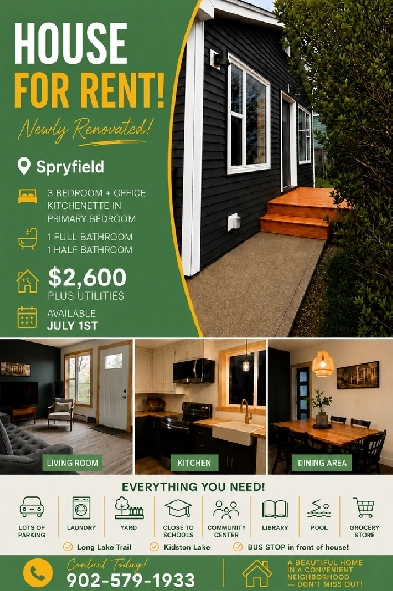 3 Bedroom House for Rent!