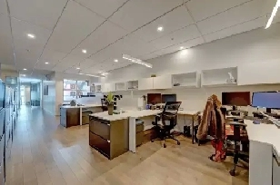 Commercial renovated office space for rent facing metro station