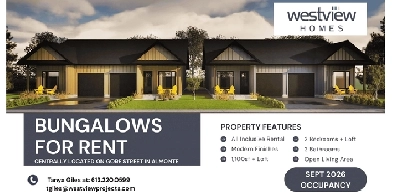 Bungalow Townhomes For Rent in Almonte