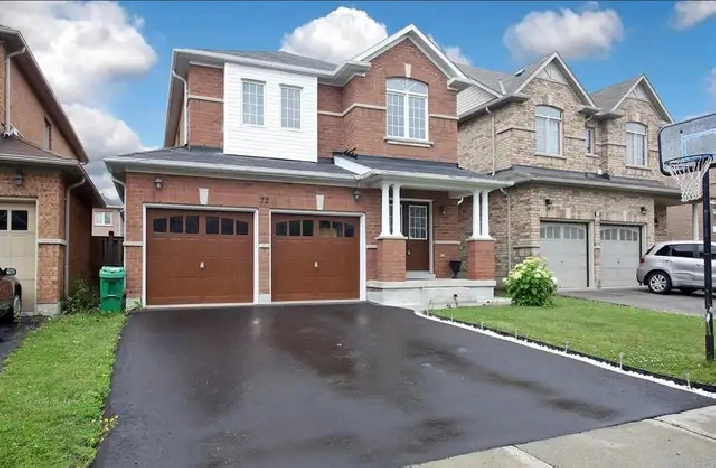 Open Concept 4 Bedroom Detached Home for Rent in Brampton