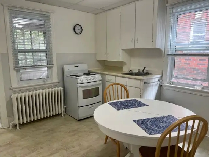 Bright Fully Furnished Bachelor Apt with Sun Porch
