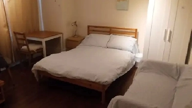 Large furnished room downtown available July 1 - female only