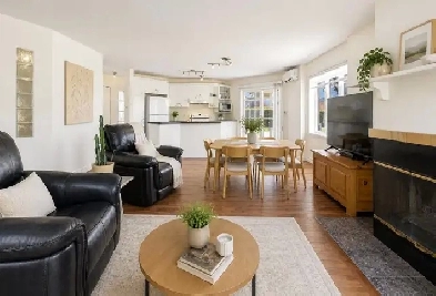 Condo 4½ rénové – 2 chambres | RDC | 2 stationnements | Secteur