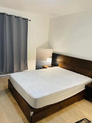 Bright,Furnished ,Metro Frontenac Rooms,Parking, Balcony,$850