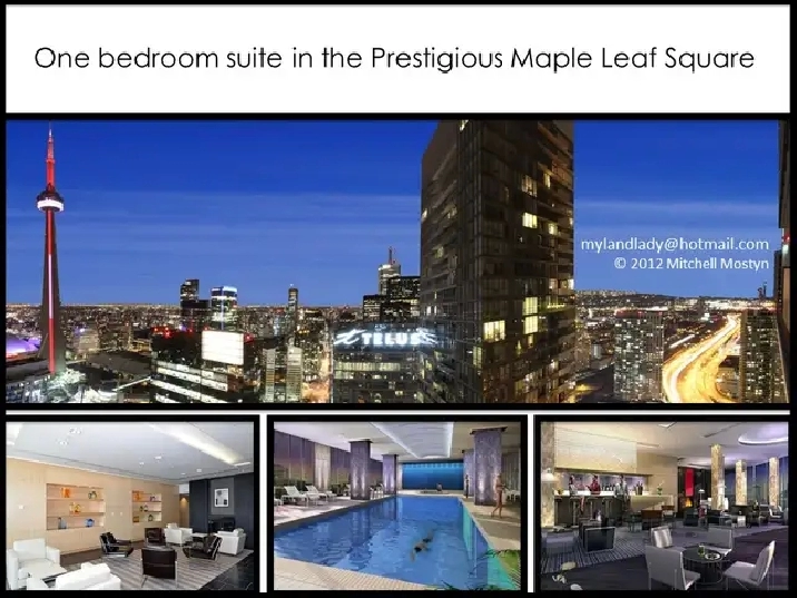 Furnished 1 BD Luxury Condo - Maple Leaf Square Downtown Toronto