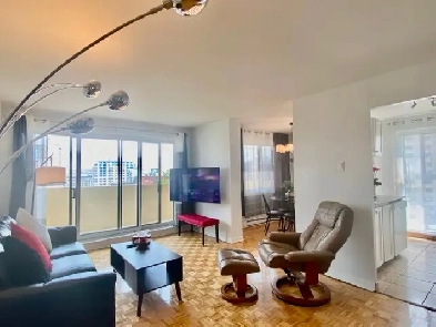 Large Furnished 2-BR With View - Grand Meublé 2 Chambres   Vue