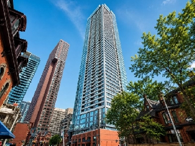 Bloor and Sherbourne 1 Bed Plus 1 Den 1 Bath New Condo for Rent