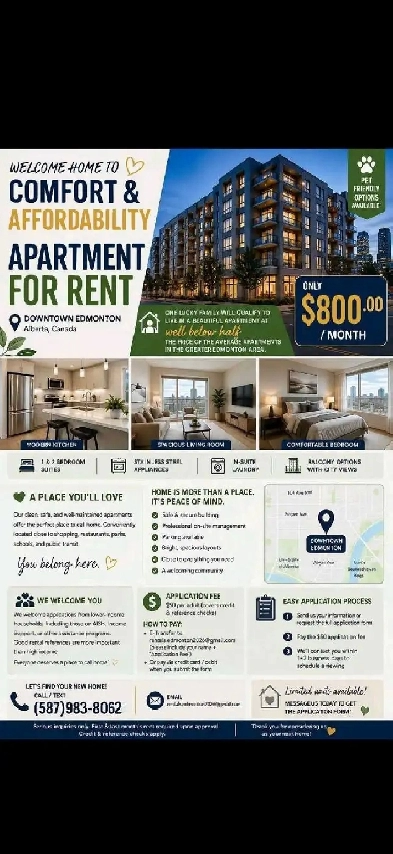 Affordable Apartments Available! LOWEST PRICE IN EDMONTON