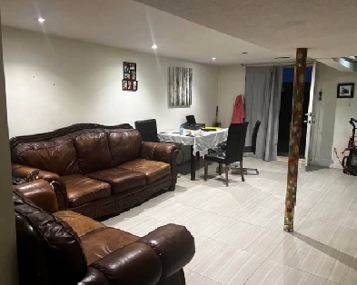 Above ground basement for rent