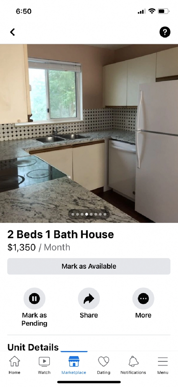 Two bedrooms house for rent in Martindale Blvd NE