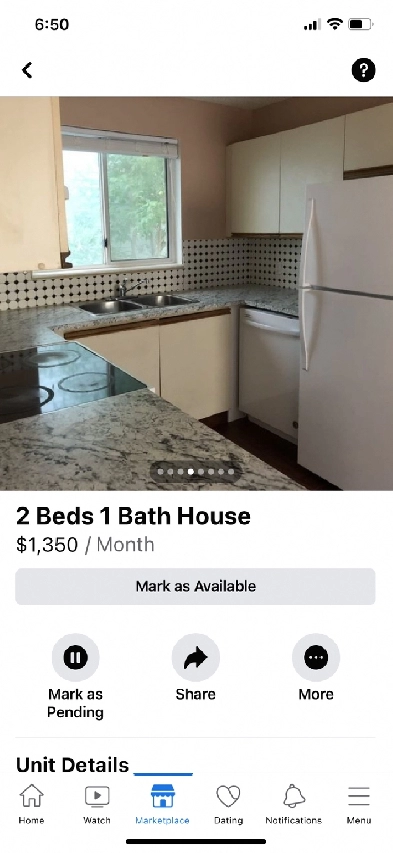 Two bedrooms house for rent in Martindale Blvd NE