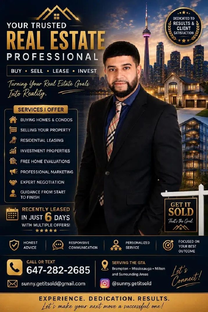 Buy • Sell • Lease | Trusted GTA Realtor