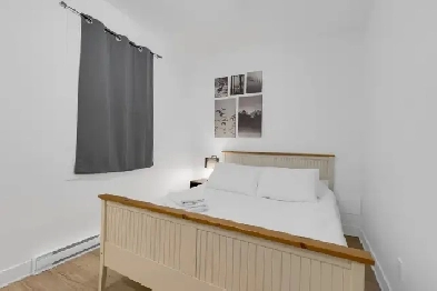 Bright,Furnished ,Metro Frontenac Rooms,Parking, Balcony,$850