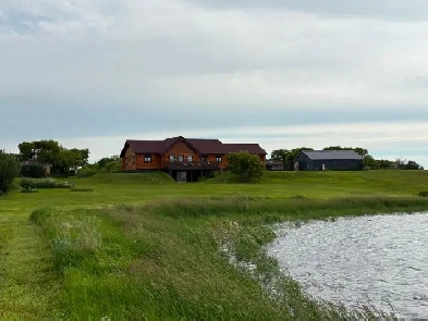 Log Home Acreage For Sale 10 min south of Bruno Sk