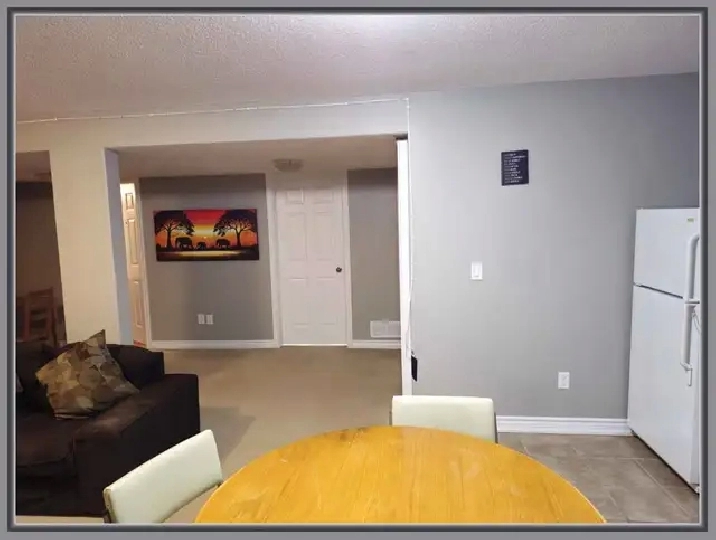1 bedroom   1 bathroom basement for rent