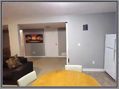 1 bedroom   1 bathroom basement for rent