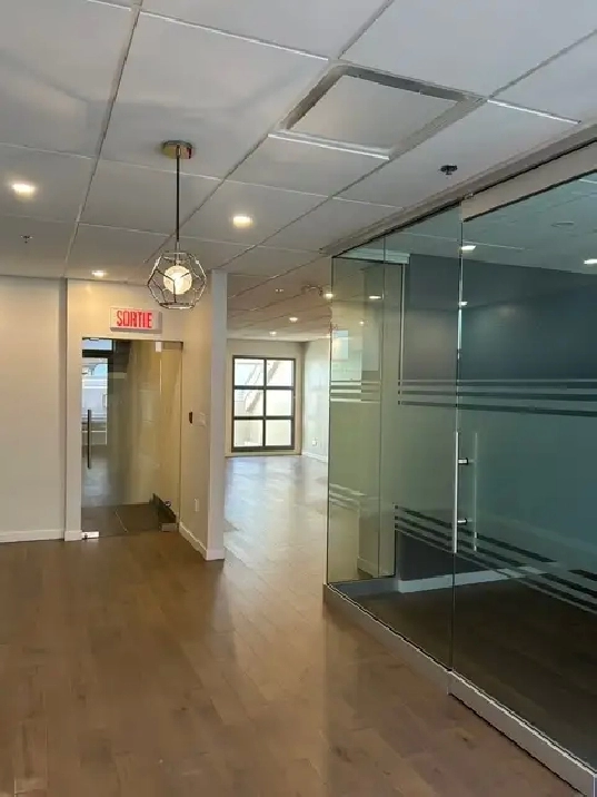 Commercial renovated office space for rent facing metro station