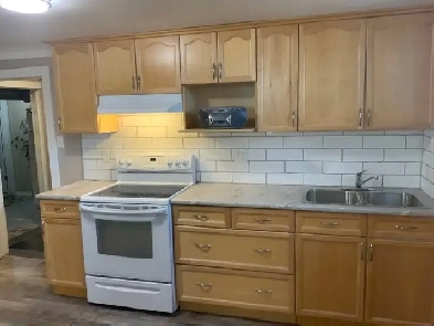 Available immediately one bedroom basement suite,