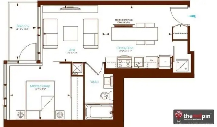 Downtown Toronto 1-Bedroom Condo at 8 Charlotte St