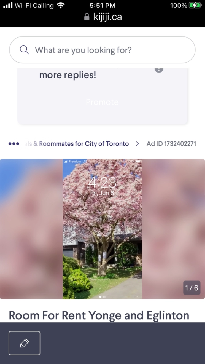 Room For Rent Now Yonge And Eglinton 995$