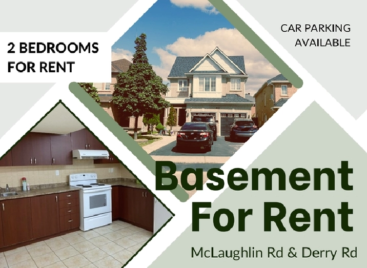 2 Bedroom Basement For Rent- NOW AVAILABLE