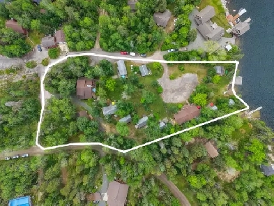 Private 2  acre property featuring 10 cabins in the Whiteshell!