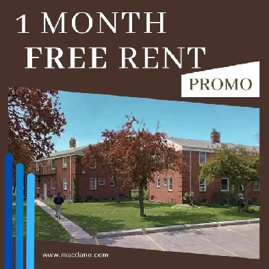2 BR Apartments at WYANDOTTE ST. with 1 MONTH FREE PROMO