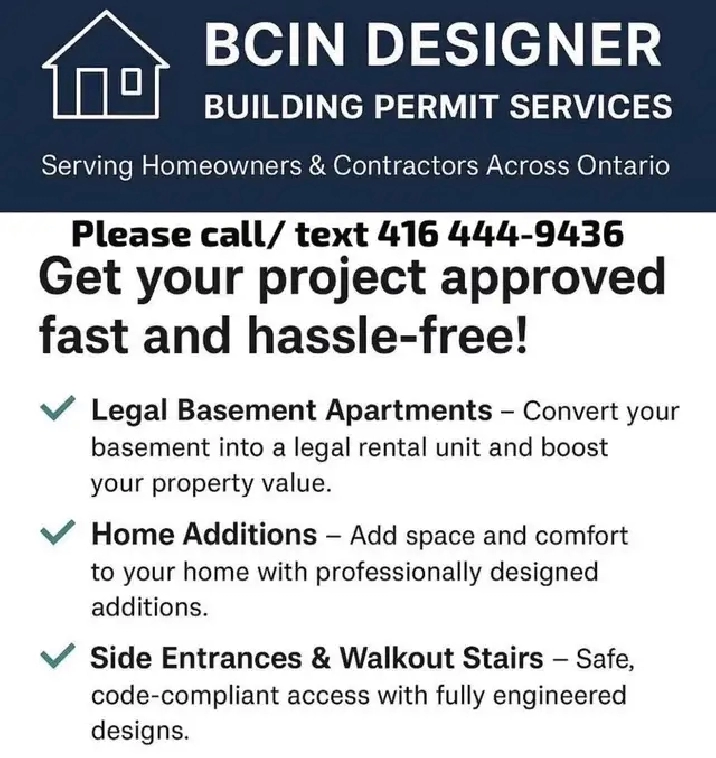 BCIN Designer Building Permit Services