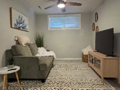 Furnished 2-Bedroom Basement Suite | Private Entrance