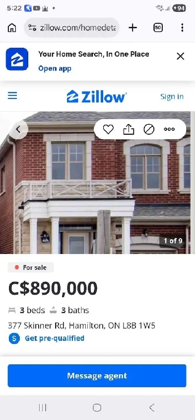 Semi Detached house in Waterdown.