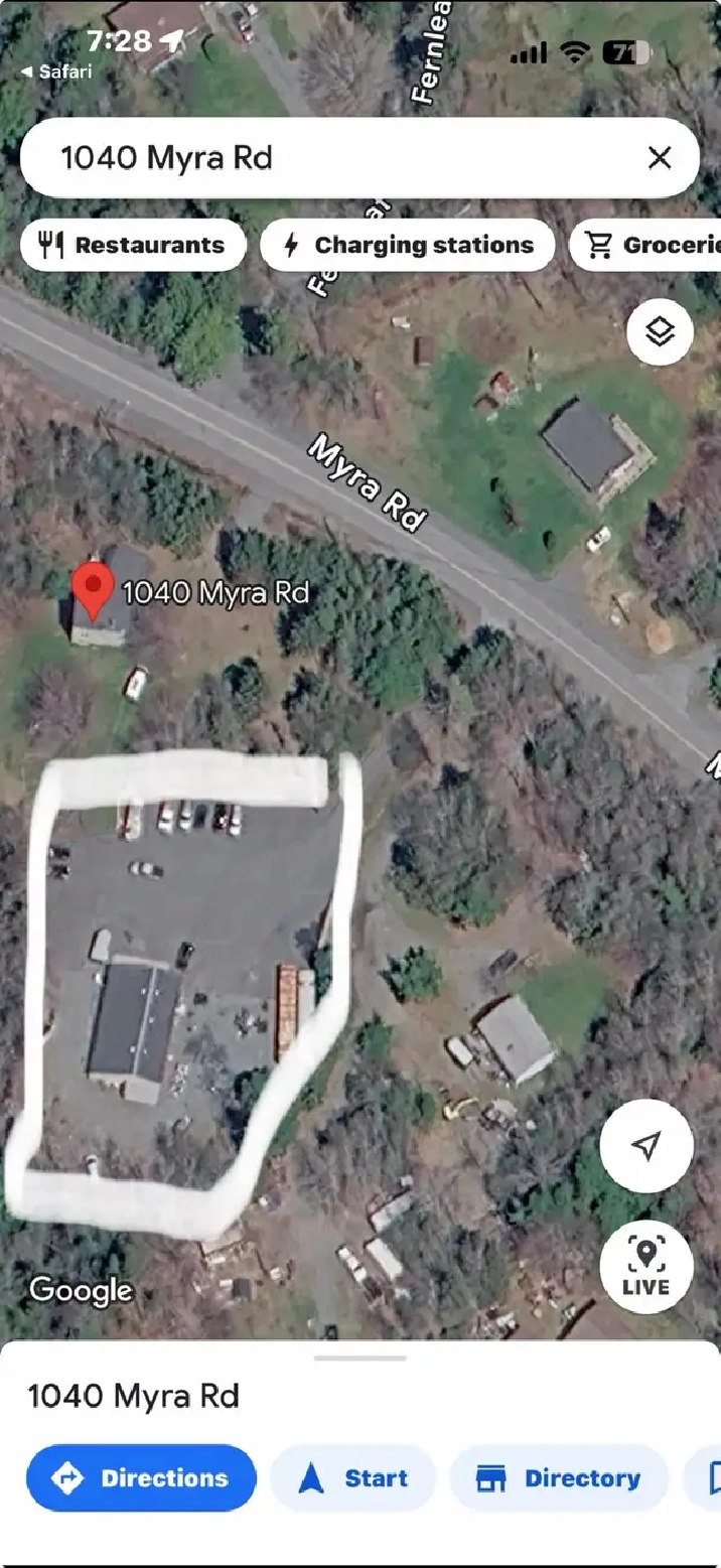 Commercial yard for lease Sept 30