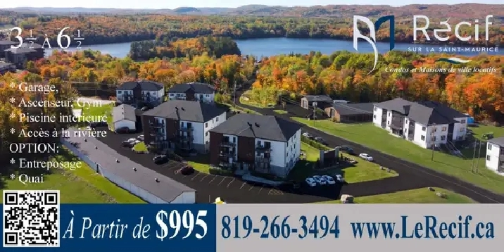 Condos locatifs à partir de $995/mois