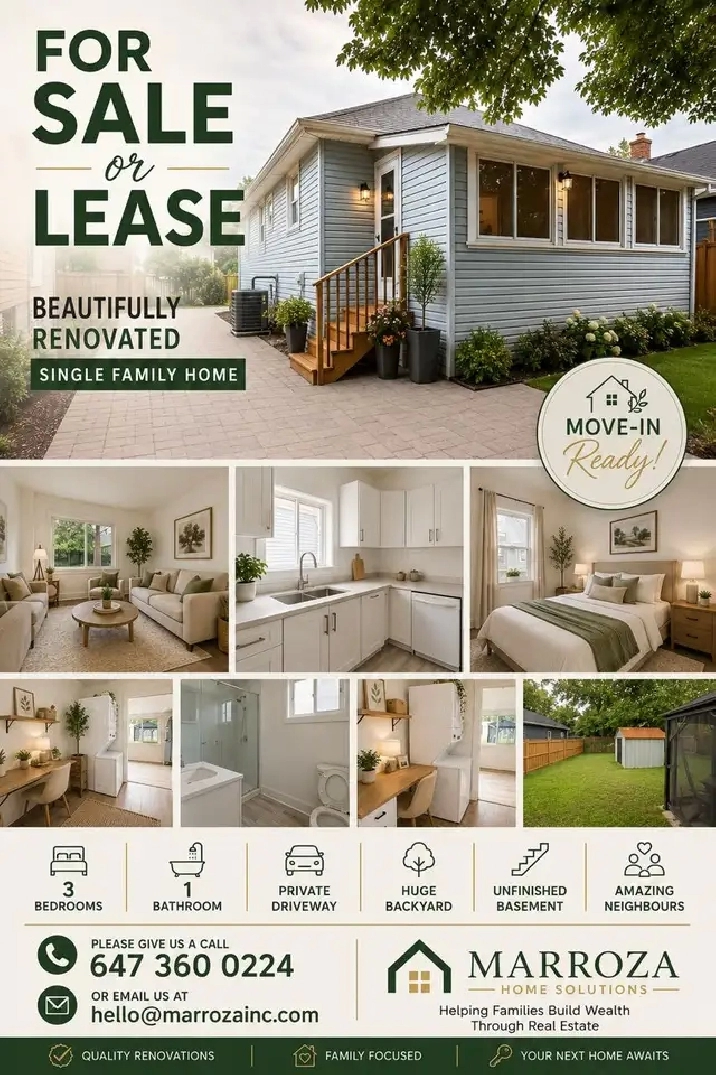 FOR SALE OR LEASE. Move In Ready! St Catharines, On