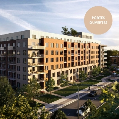 4 1/2, 2 chambres, a louer, condo, immeuble neuf, Montreal