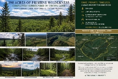 590 Acres of Pristine BC Land - Privacy & Investment Opportunity