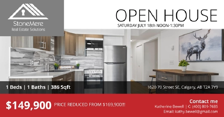 Apartment Renovated with in-suite laundry and balcony $149,900