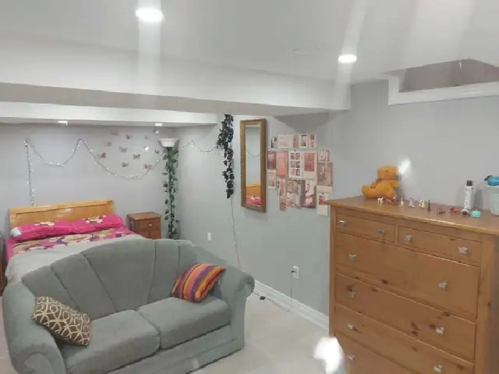 furnished 1 bed room basement - August 1